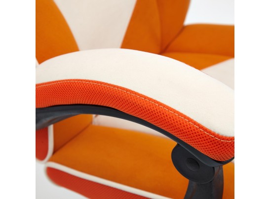 Кресло ARENA (флок/ткань/молочный/оранжевый) в Ростове-на-Дону