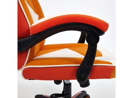 Кресло ARENA (флок/ткань/молочный/оранжевый) в Ростове-на-Дону