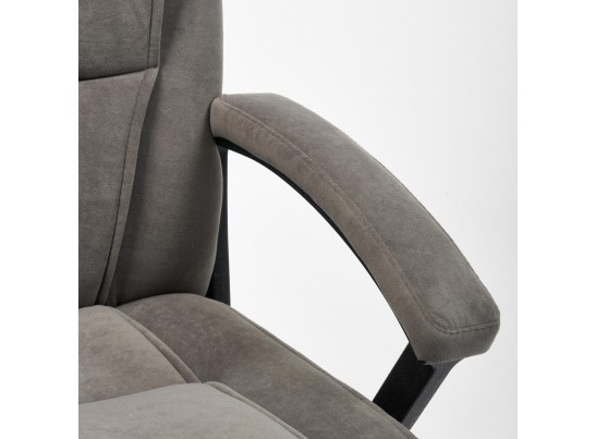 Кресло BERGAMO хром (флок/серый) в Ростове-на-Дону