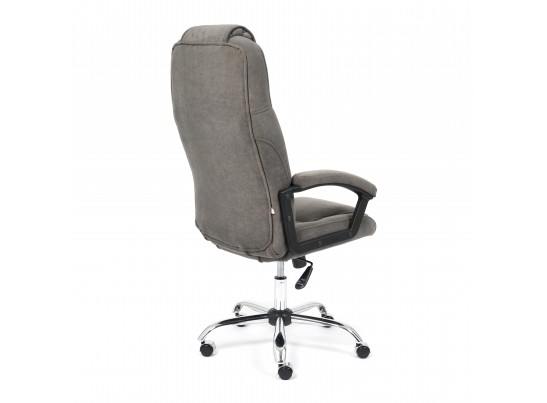 Кресло BERGAMO хром (флок/серый) в Ростове-на-Дону