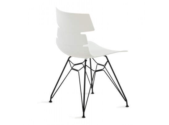 Стул HANSEN (mod. 622N) белый/черный