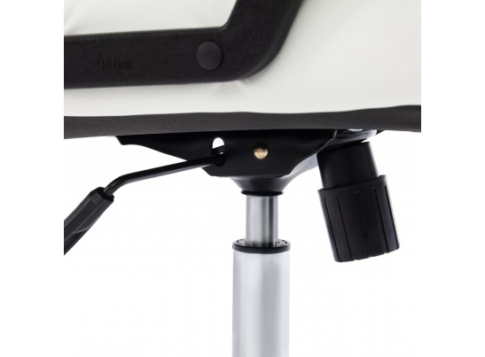 Кресло BOSS хром (кожзам/белый) в Ростове-на-Дону