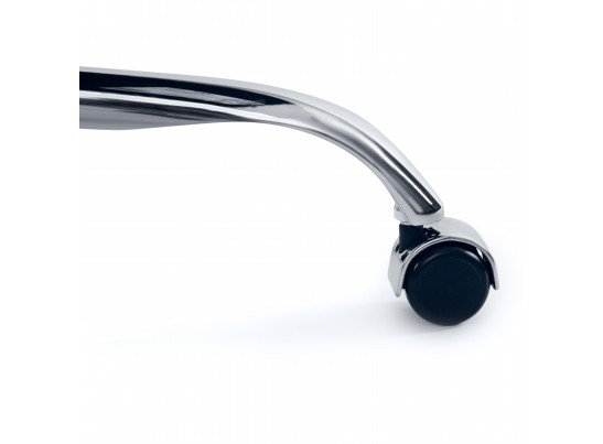 Кресло BOSS хром (кожзам/белый) в Ростове-на-Дону