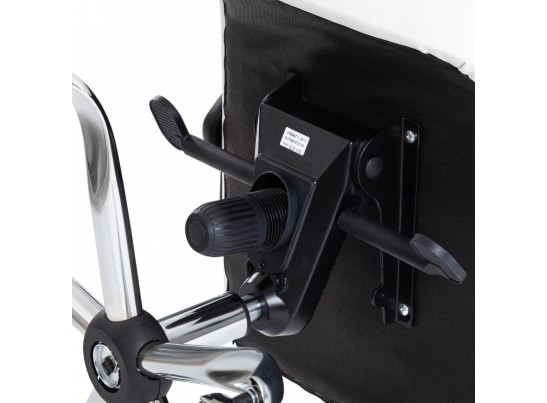 Кресло BOSS люкс хром (кожзам/белый) в Ростове-на-Дону