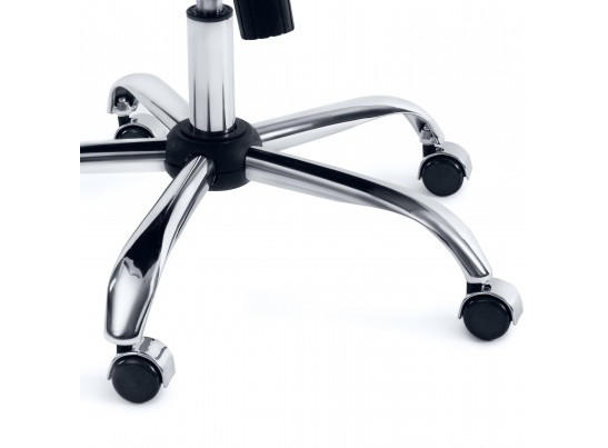 Кресло BOSS люкс хром (кожзам/белый) в Ростове-на-Дону