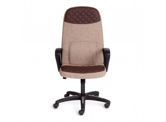 Кресло ADVANCE (ткань/кожзам/светло-коричневый/коричневый) в Ростове-на-Дону
