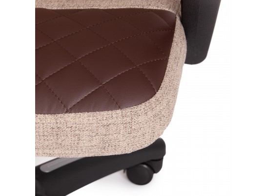 Кресло ADVANCE (ткань/кожзам/светло-коричневый/коричневый) в Ростове-на-Дону
