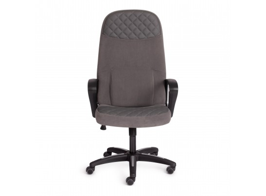 Кресло ADVANCE (флок/кожзам/серый/металлик) в Ростове-на-Дону