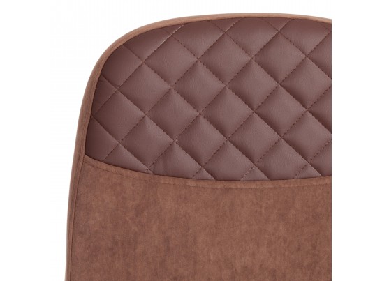 Кресло ADVANCE (флок/кожзам/коричневый) в Ростове-на-Дону