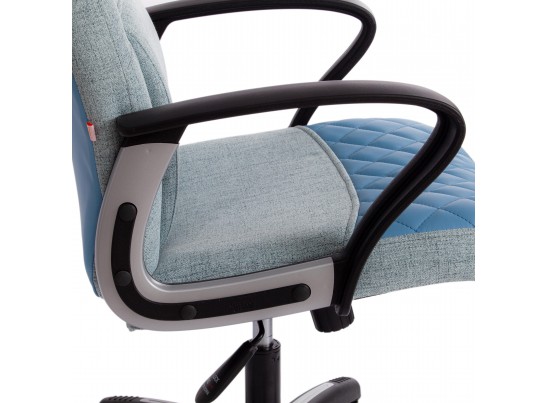 Кресло ADVANCE (ткань/кожзам/голубой) в Ростове-на-Дону