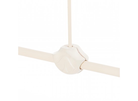 Кровать двуспальная CANZONA 160 Белый (butter white) Wood slat base