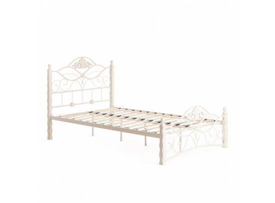 Кровать односпальная CANZONA Белый (butter white) Wood slat base