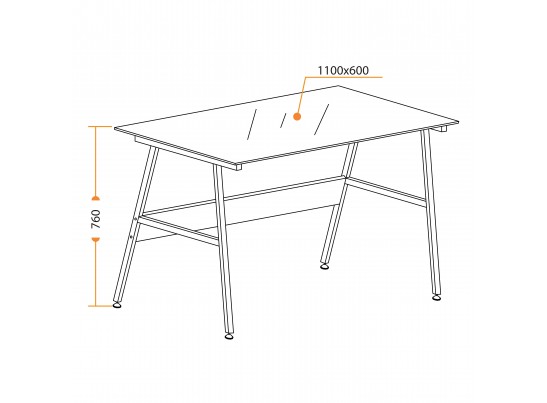 Cтол GD-04 (черный/60*110*15) в Ростове-на-Дону