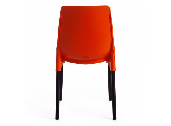 Стул GENIUS (mod 75) оранжевый/черные ножки