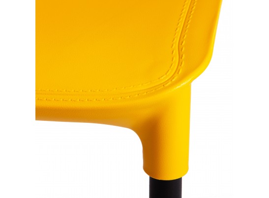 Стул GENIUS (mod 75) желтый/черные ножки
