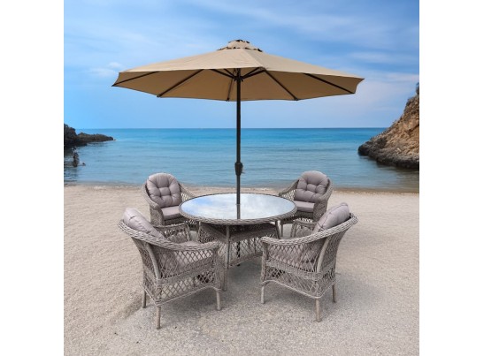 Комплект мебели T219/LV-217 Beige (4+1) с подушками в комплекте в Ростове-на-Дону