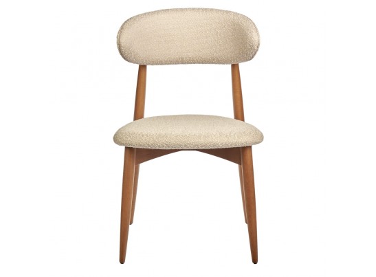 Стул Lucas латте букле с ножками цвета орех в Ростове-на-Дону