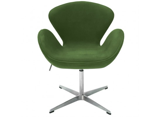 Кресло SWAN CHAIR зеленый, искусственная замша в Ростове-на-Дону