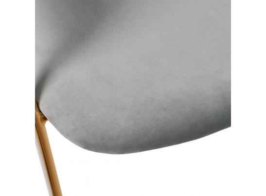 Стул Turin серый с золотыми ножками в Ростове-на-Дону