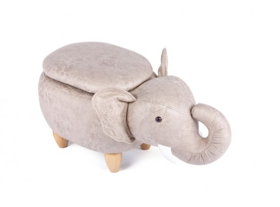Пуф Слон с отсеком для хранения французский серый в Ростове-на-Дону