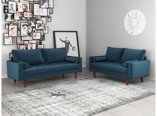 Диван Scott трехместный синий в Ростове-на-Дону