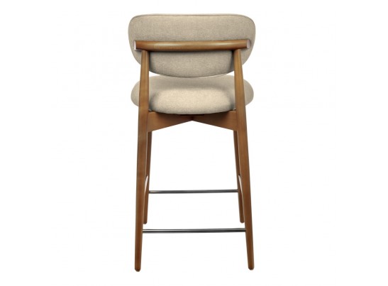 Стул полубарный Lucas 3 латте букле с ножками цвета орех в Ростове-на-Дону