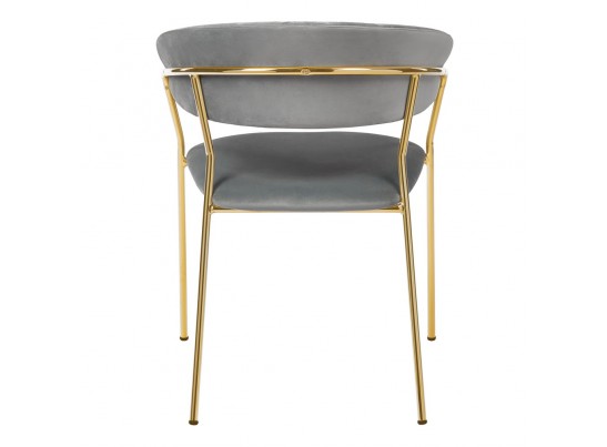 Стул Turin серый с золотыми ножками в Ростове-на-Дону