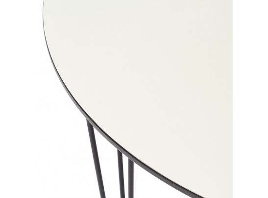 Стол Solution белый с чёрным, 100см в Ростове-на-Дону