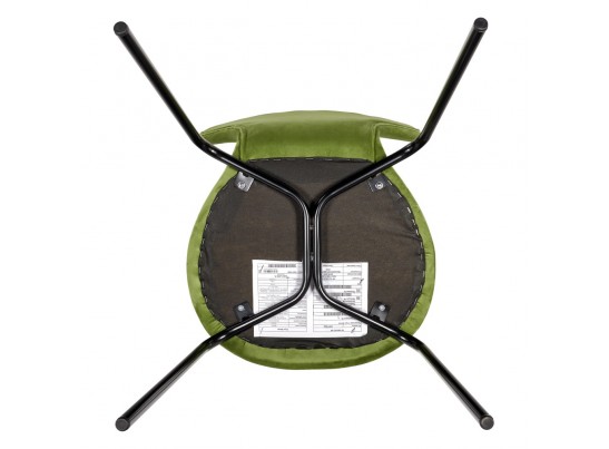 Стул Seven Style светло-зеленый велюр с чёрными ножками в Ростове-на-Дону