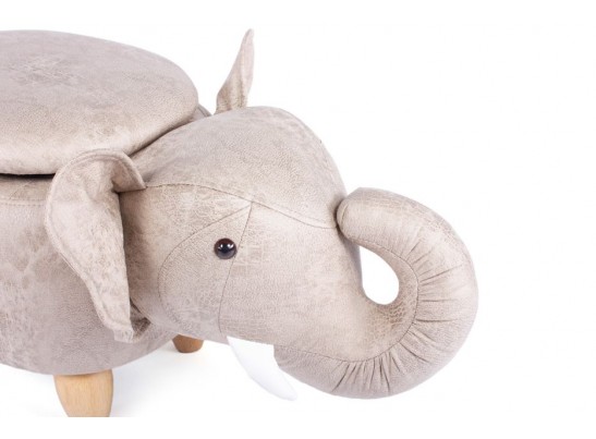 Пуф Слон с отсеком для хранения французский серый в Ростове-на-Дону