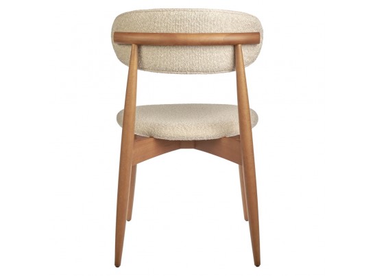 Стул Lucas латте букле с ножками цвета орех в Ростове-на-Дону