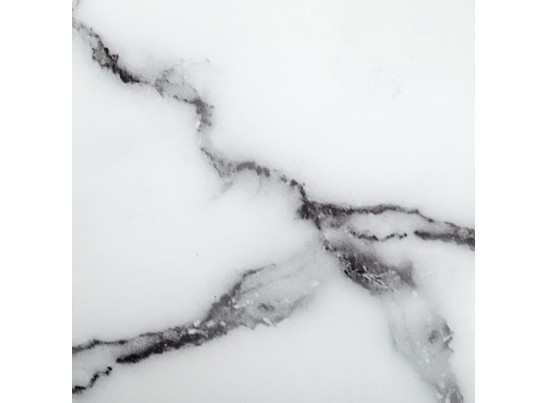 Стол Areal раскладной 140-180х80х75 белый мрамор с белыми ножками в Ростове-на-Дону