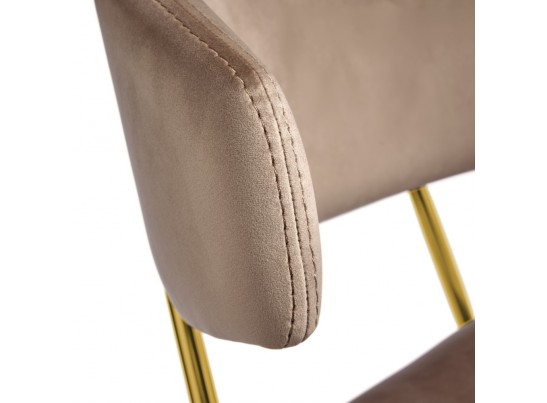 Стул Elle латте с золотыми ножками в Ростове-на-Дону