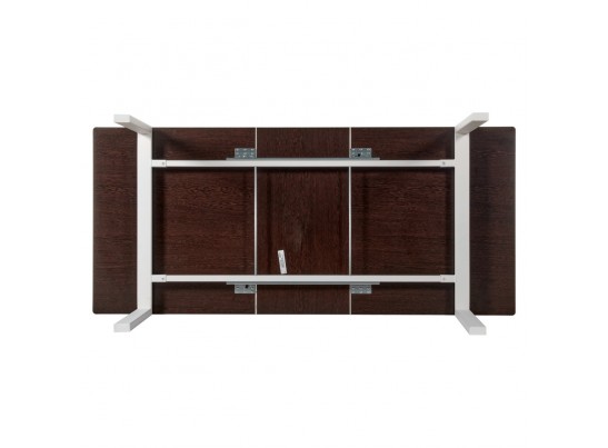 Стол Areal раскладной 140-180х80х75 белый мрамор с белыми ножками в Ростове-на-Дону