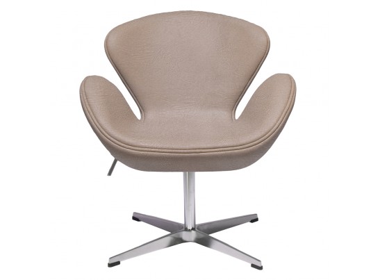 Кресло SWAN STYLE CHAIR латте, экокожа в Ростове-на-Дону