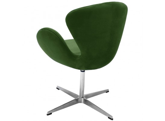 Кресло SWAN CHAIR зеленый, искусственная замша в Ростове-на-Дону