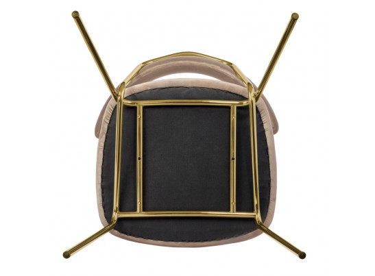 Стул Elle латте с золотыми ножками в Ростове-на-Дону