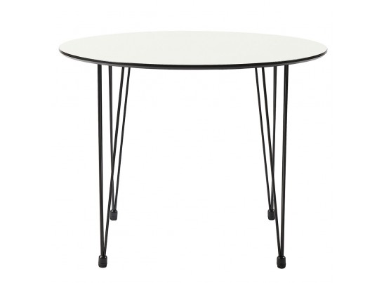 Стол Solution белый с чёрным, 100см в Ростове-на-Дону