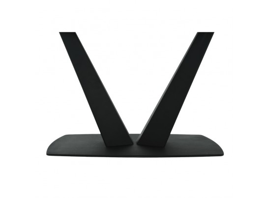 Стол Vito раскладной 120-184x80x75см, керамогранит белый мрамор, чёрный в Ростове-на-Дону