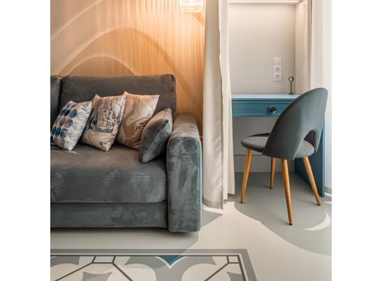 Стул Cleo сине-серый в Ростове-на-Дону