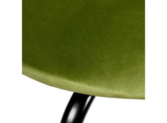 Стул Seven Style светло-зеленый велюр с чёрными ножками в Ростове-на-Дону