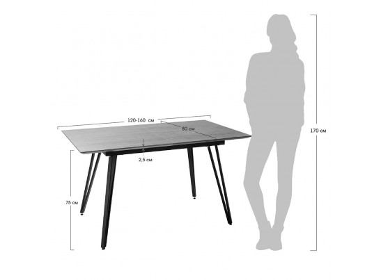 Стол Avanti new раскладной 120-160см дуб в Ростове-на-Дону