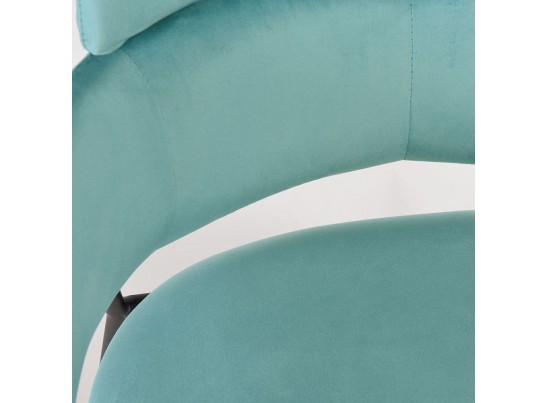 Стул Napoli светло-бирюзовый с чёрными ножками в Ростове-на-Дону