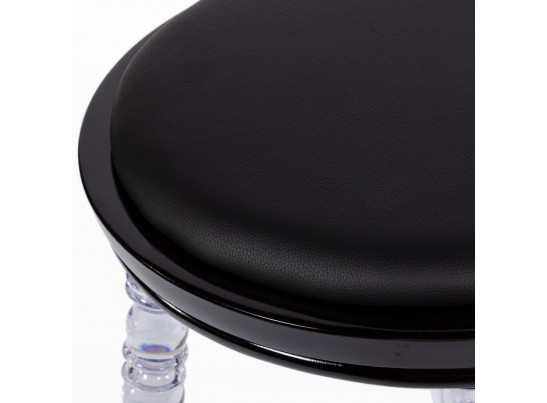 Стул Babel чёрный с прозрачными ножками в Ростове-на-Дону