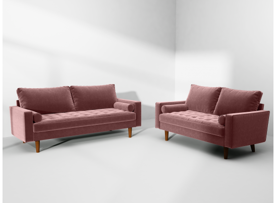 Диван Scott двухместный пыльно-розовый в Ростове-на-Дону Диван Scott двухместный пыльно-розовый в Ростове-на-Дону