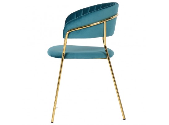 Комплект из 2-х стульев Turin бирюзовый с золотыми ножками в Ростове-на-Дону