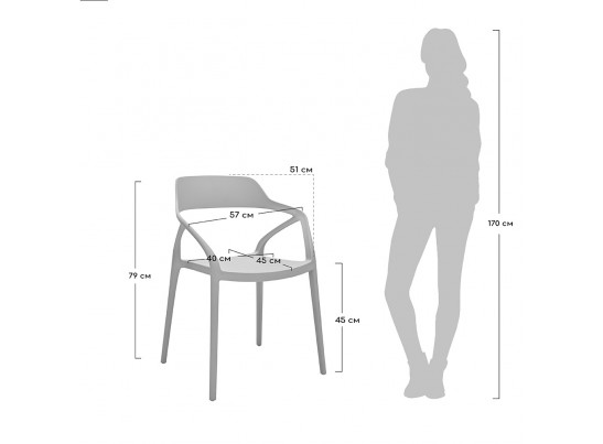 Стул Capri белый в Ростове-на-Дону