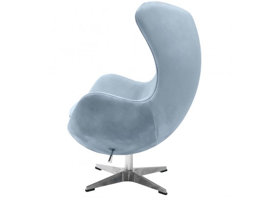 Кресло EGG CHAIR серый, искусственная замша в Ростове-на-Дону