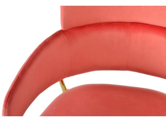 Стул Napoli коралловый с золотыми ножками в Ростове-на-Дону