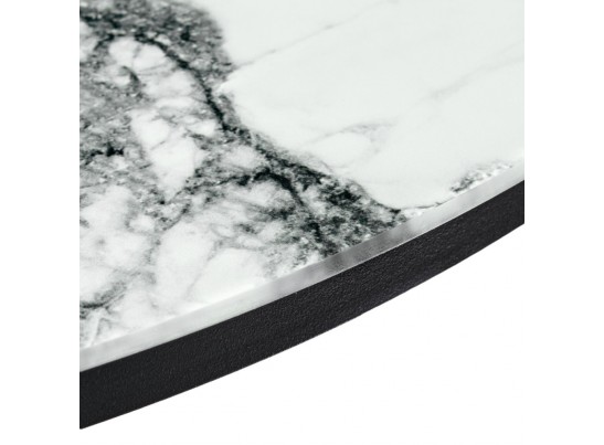 Набор кофейных столиков Tango белый мрамор с черными ножками в Ростове-на-Дону